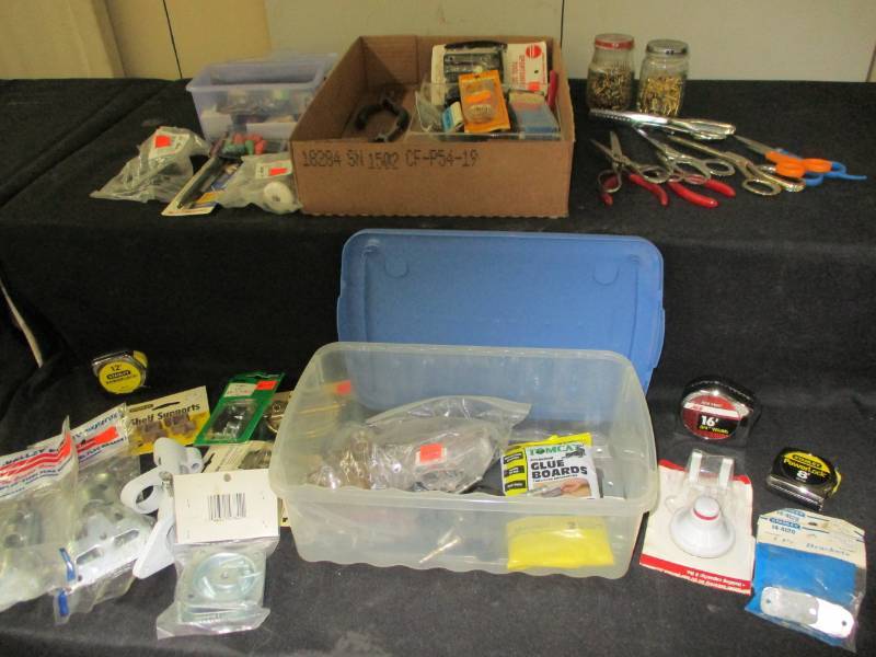 Hardware, flag holders, multi little tool sets and lots more