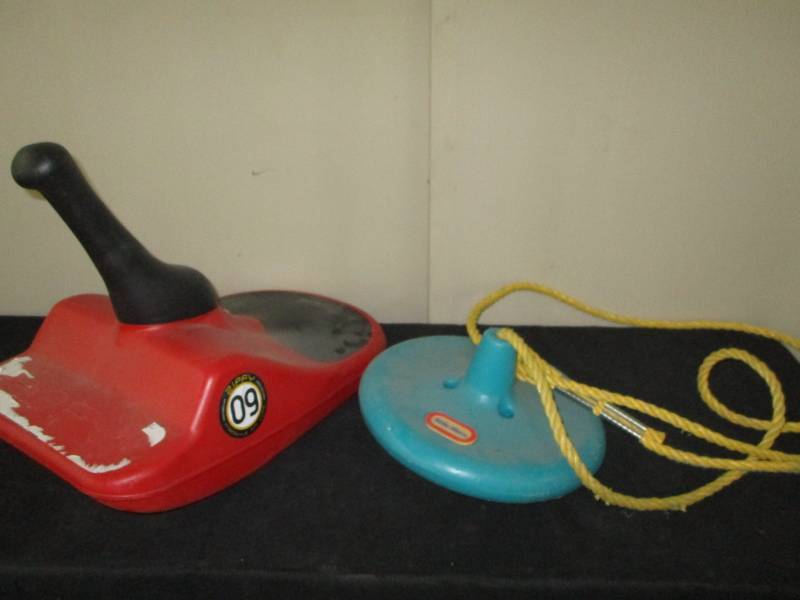 Little Tikes swing and snow rider