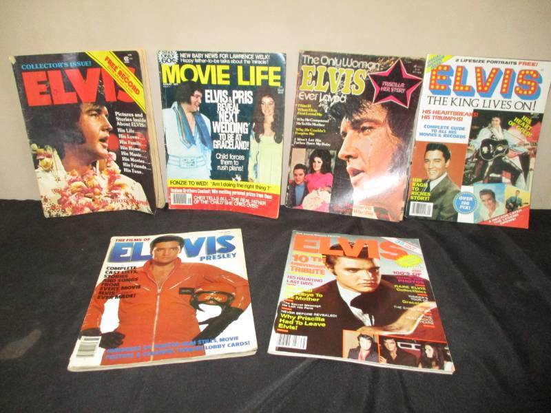 Late 70s Elvis Music and Movie Mags