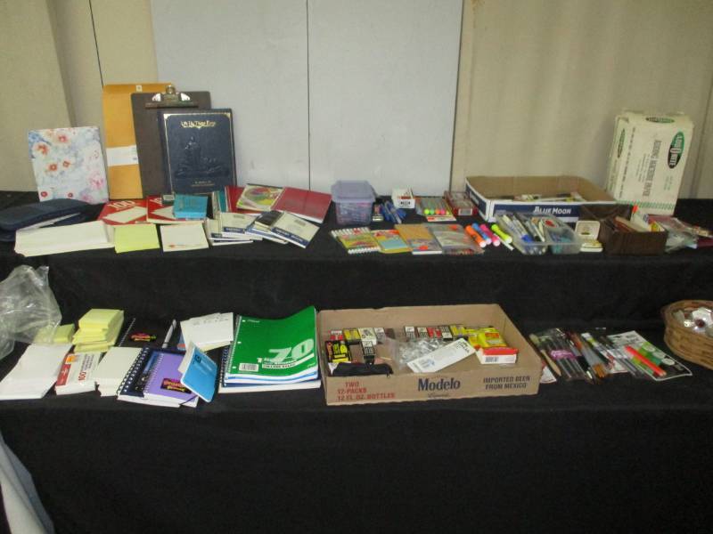 Notebooks and misc office supplies