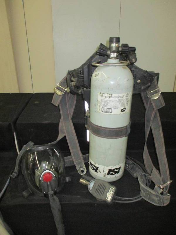 Air Pack Aluminum Tank, Mask works came from firehall