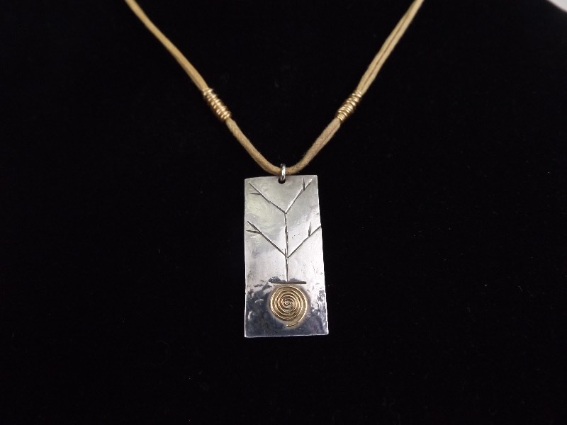 .925 Sterling Silver Artisan Pentant Necklace