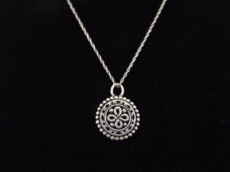 .925 Sterling Silver Artisan Pendant Necklace