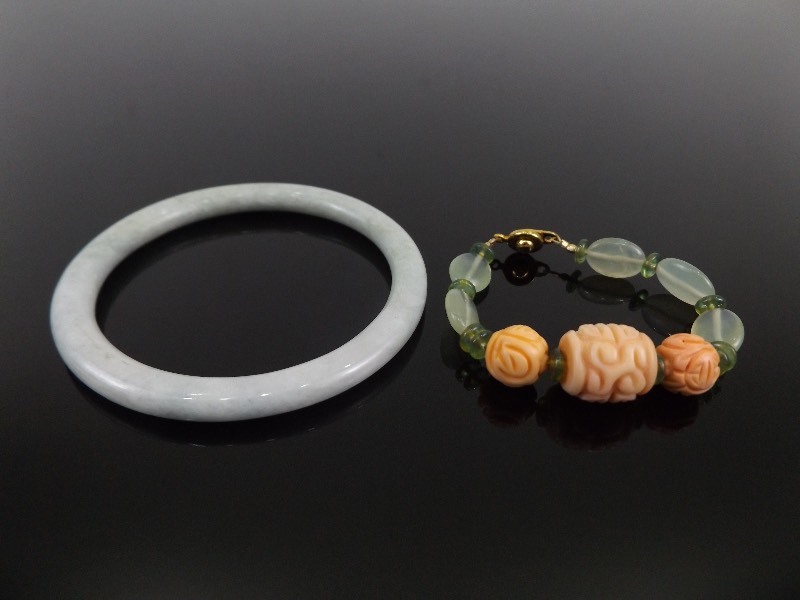 2 Jade Bracelets