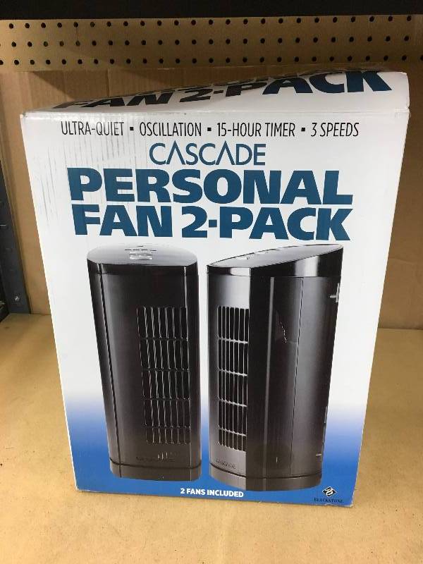 Cascade Personal Fan 2 Pack, Retail $19.99