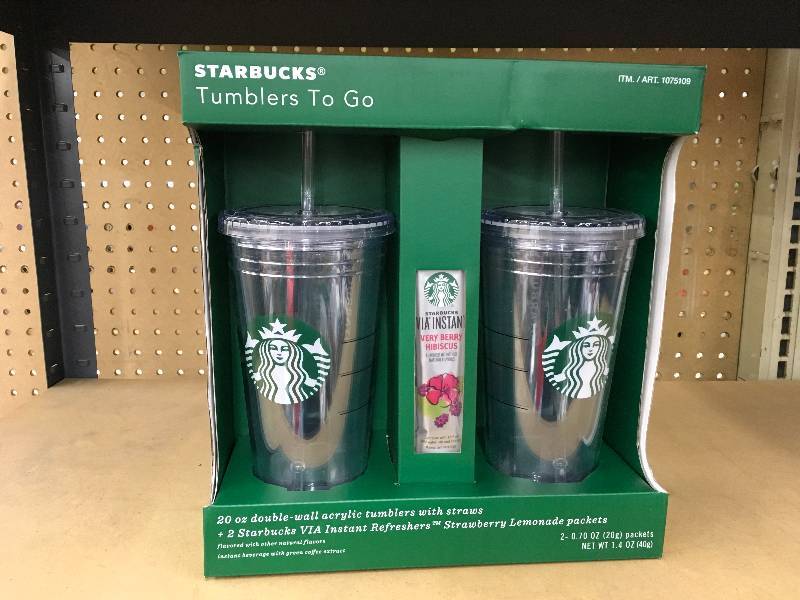 Starbucks Two Pack Tumblers, Retail $30.00