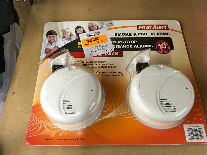 2 Pack Fire Alarms, Retail $22.99