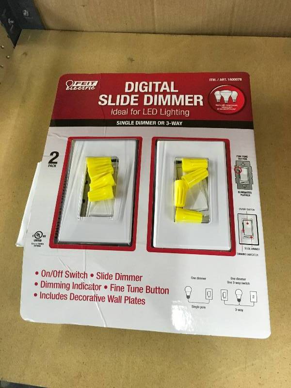 2 Pack Digital Slide Dimmer, Retail $19.99