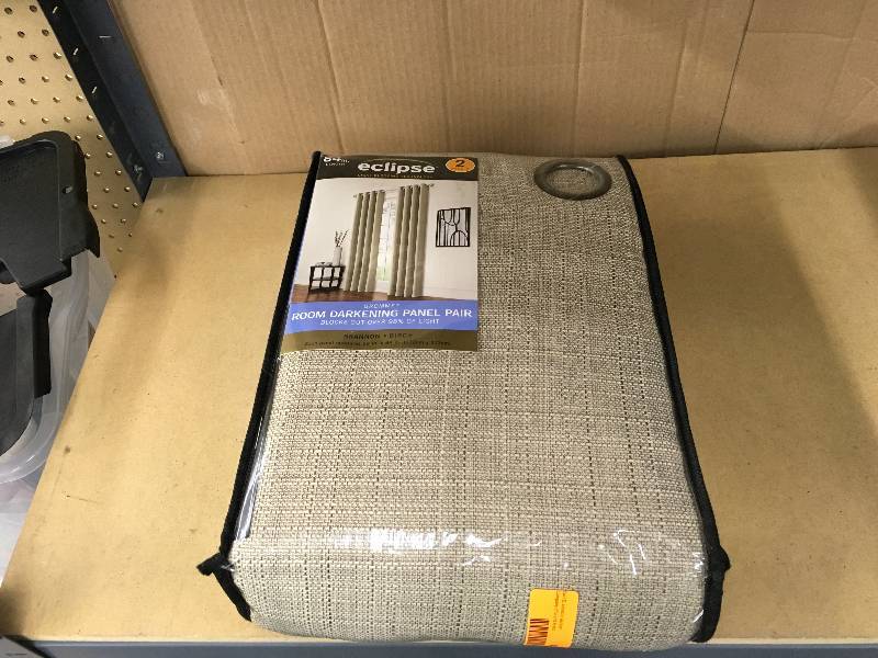 Eclipse Grommet Room Darkening Panel Pair, Retail $19.99