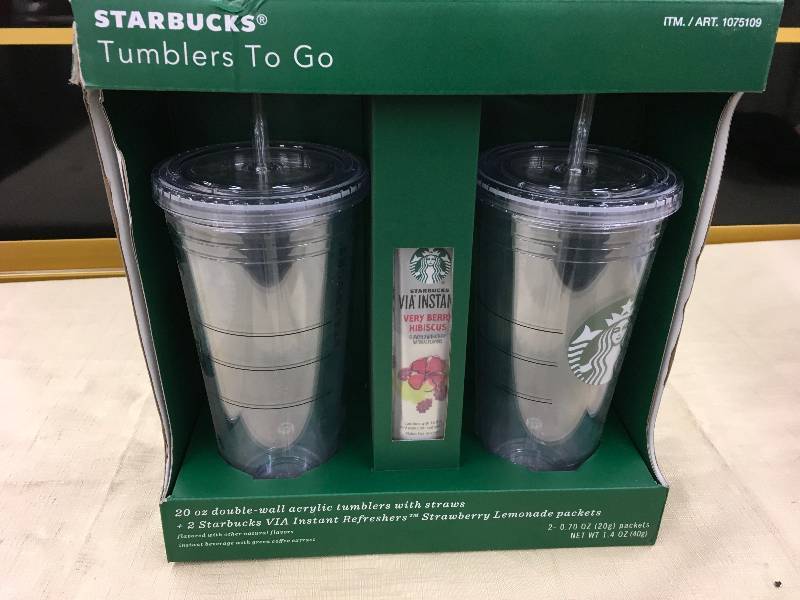 Starbucks Two Pack Tumblers, Retail $30.00