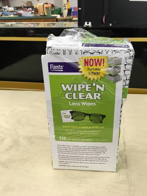 Wipe N Clear Lens Wipes, Retail $9.99