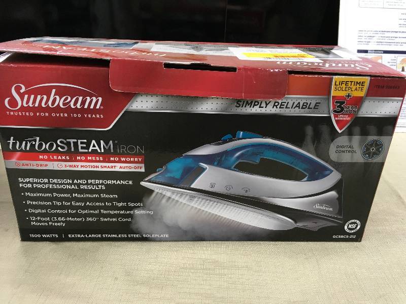 Sunbeam Aero Iron, Retail $29.99