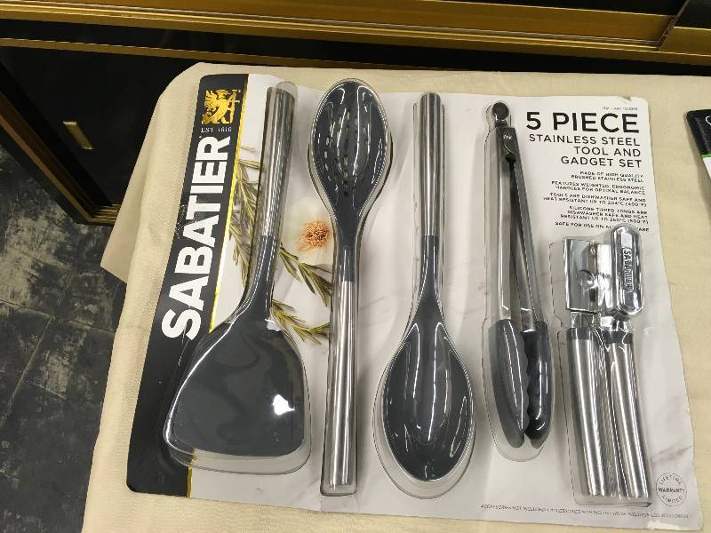 Sabatier 5PC Stainless Steel Tool Set, Retail $19.99