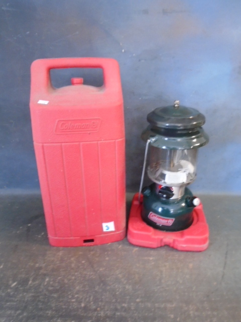 lot 3 image: Coleman Lantern with Storage Case