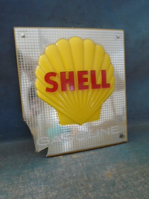 lot 58 image: Plastic Shell Gasoline Sign