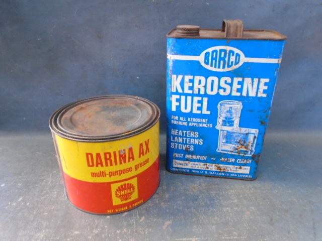 lot 59 image: Vintage Kerosene Can and Multipurpose Grease
