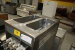 lot 16 image: Taylor, Mod #794-33, 3 spigot soft serve machine, NSF, water cooled,  caster mounted, 208-230 volts, 20 amps, 3 ph, 20x33x59H
