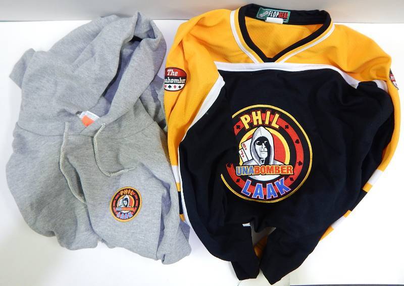 lot 4 image: Phil Unabomber Laak Hockey Jersey and Hoodie Set