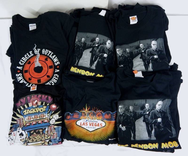 lot 63 image: Mixed Lot of Poker and Casino Theme Mens T-shirts