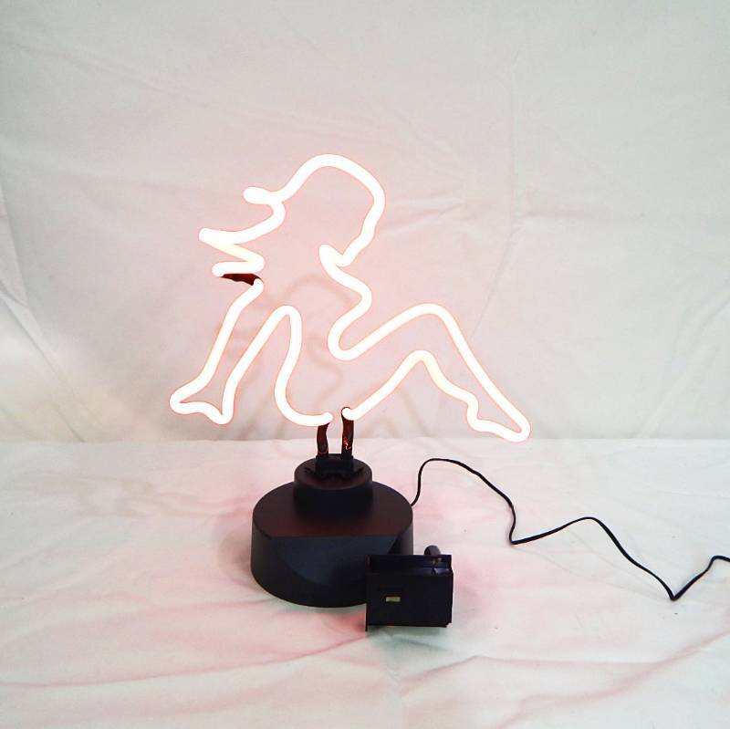 lot 127 image: New Neon Woman Silhouette Table Light
