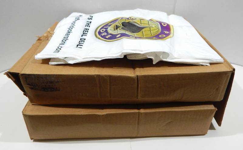 lot 173 image: Lot of Approximately 1000 World Poker Store Retail Plastic Bags