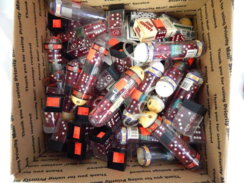 lot 135 image: Large Lot of Gaming Dice, Novelty Dice and Souvenir Dice