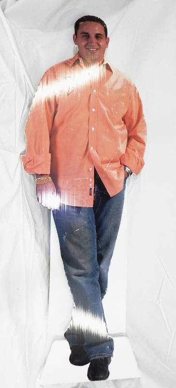 lot 156 image: Professional Poker Player Josh Arieh Autographed Life Size Cut Out Figure
