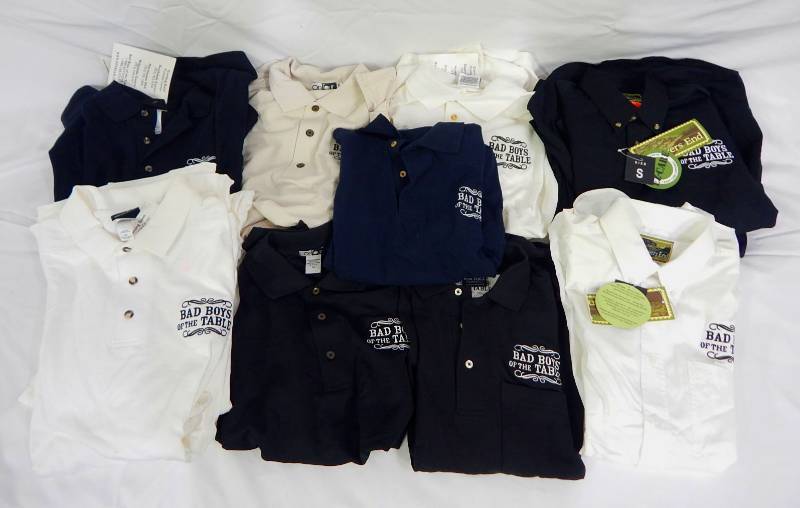 lot 181 image: Lot of Mens Bad Boys of the Table Poker Polo Style and Button Down Shirts