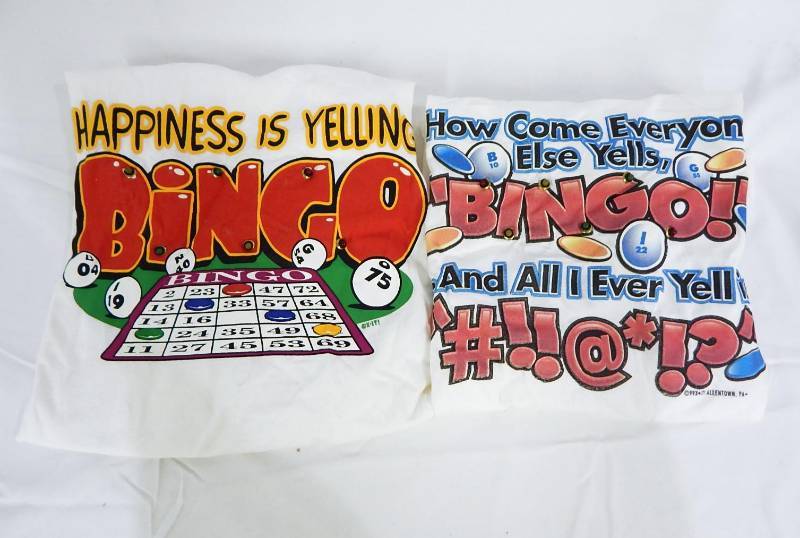 lot 169 image: Lot of Casino and Gambling Themed Mens Light Up T-Shirts
