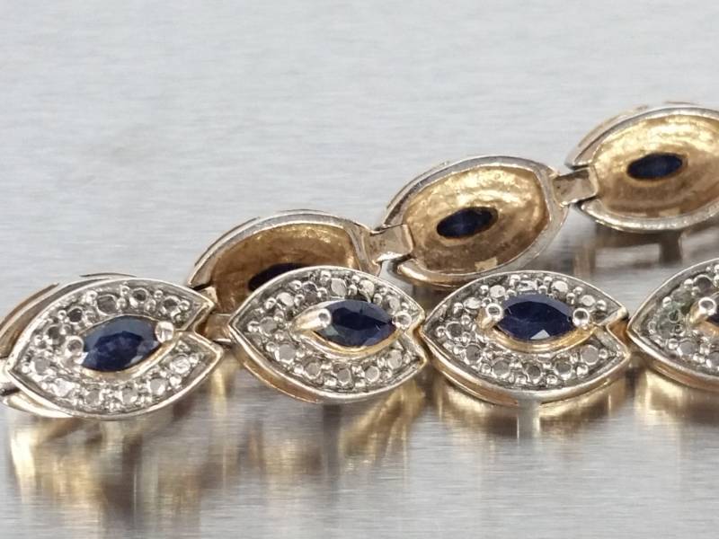 Ladies Sapphire Tennis Bracelet
