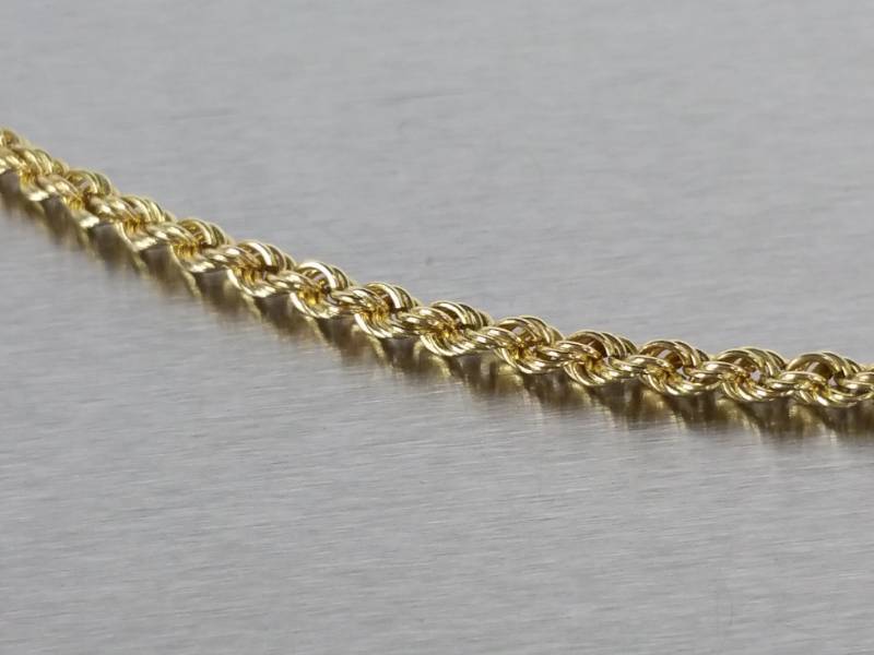 14K Yellow Gold Braided 20 Chain