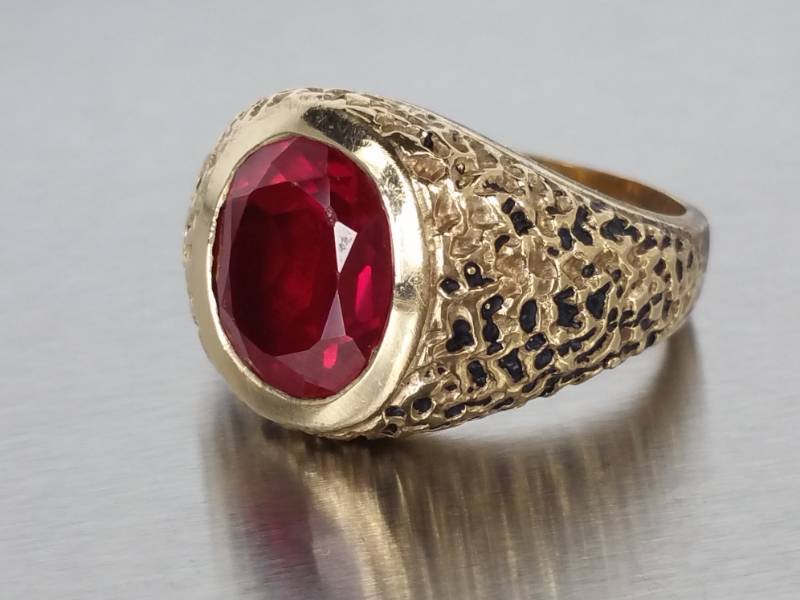 Mens 10k Yellow Gold Ring