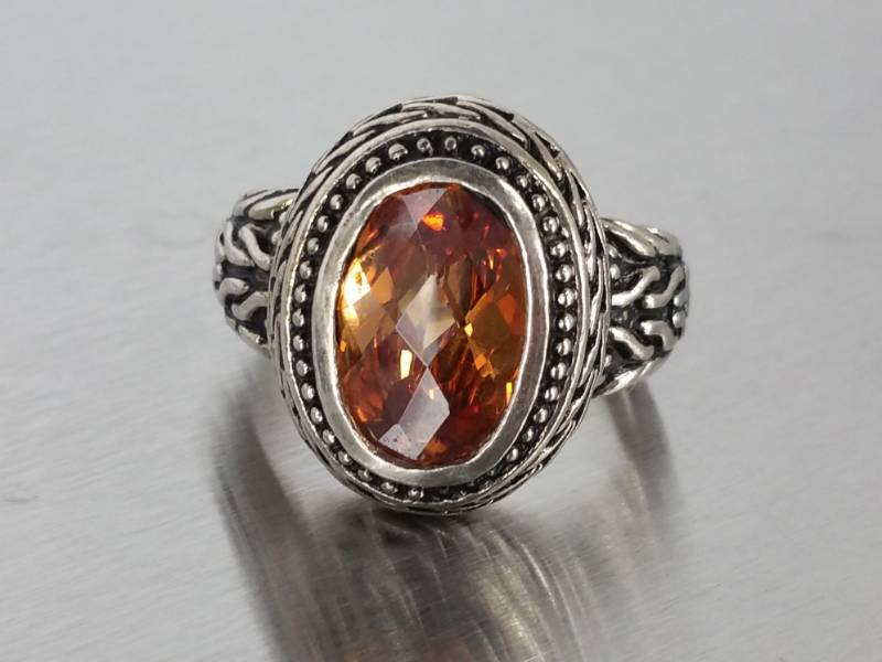 Ladies Estate Ring in Sterling Silver