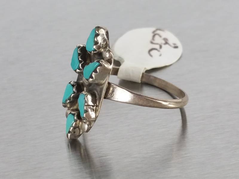 Custom Made Turquoise Ring in Sterling Silver