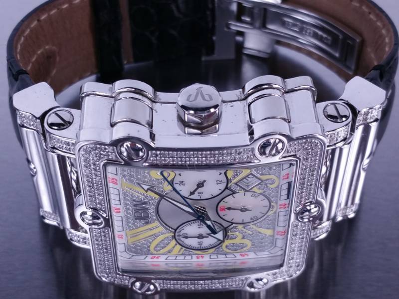 Mens JBW Phantom Natural Natural Diamond Estate Watch
