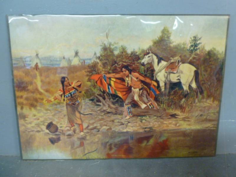 Vintage C.M Russel Print