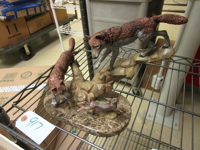 lot 917 image: LEGENDS AP BRONZE STATUE BY K. CANTRELL