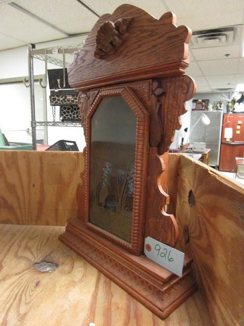 lot 926 image: OAK CLOCK CASE