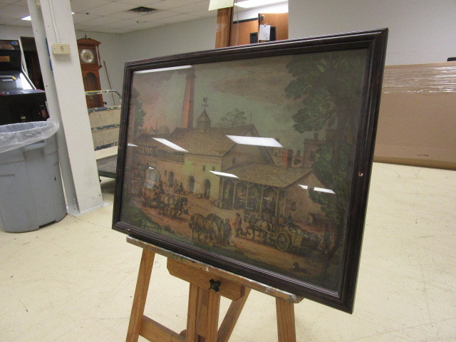 lot 938 image: BREWERIANA THEMED FRAMED ARTWORK