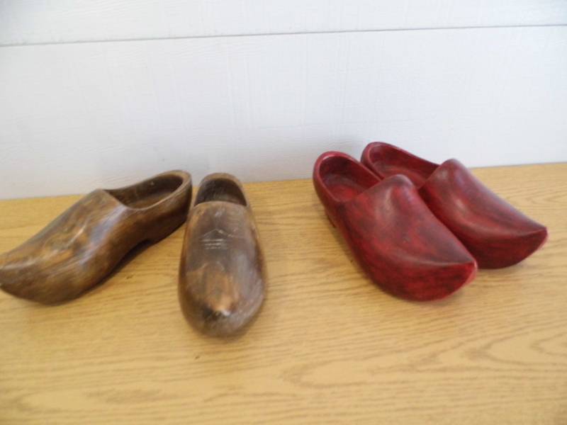 2 Pair of Wooden Shoes