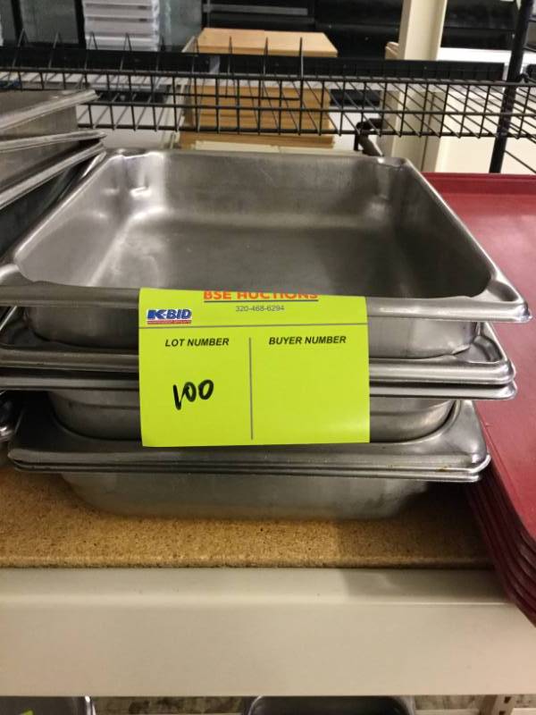 lot 100 image: Food Pans