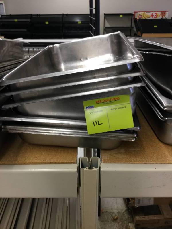 lot 112 image: Food Pans