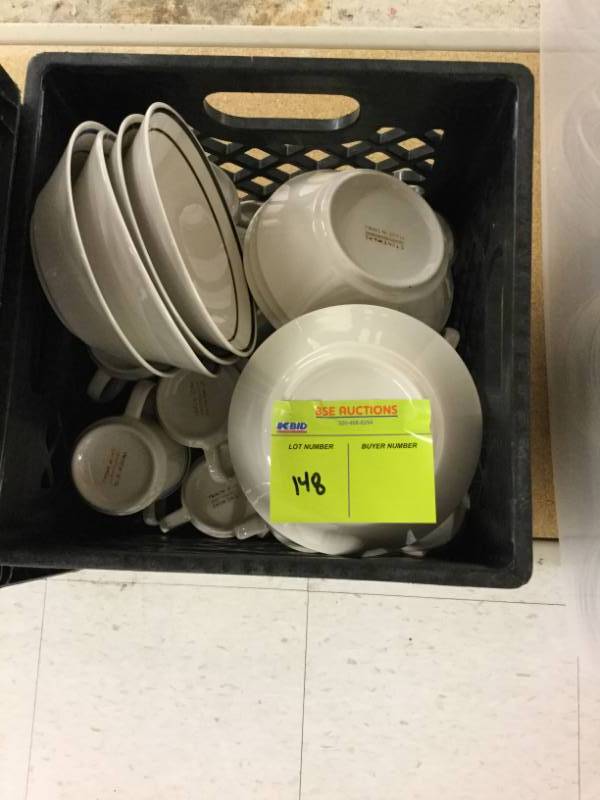 lot 148 image: Bowls and Coffee Cups