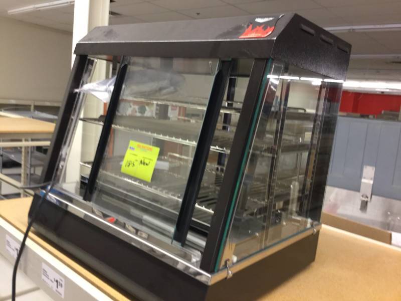 lot 185 image: NEW 2 Heated Display Case