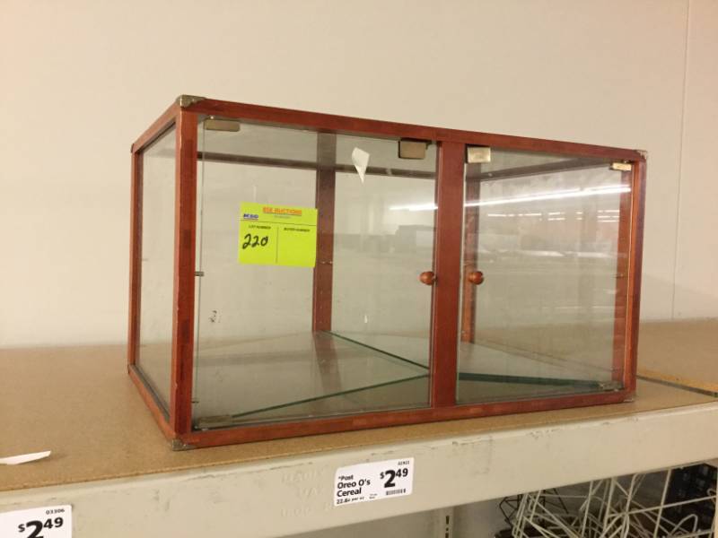 lot 220 image: Glass Display Cabinet