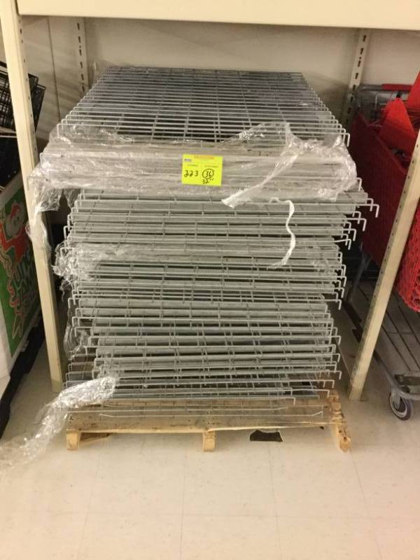 lot 223 image: Wire Decking for Pallet Racking