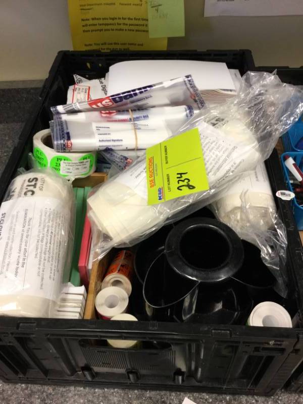 lot 234 image: Misc Office Supplies