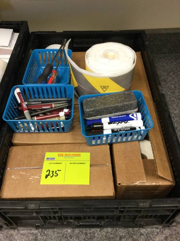 lot 235 image: Misc Office Supplies