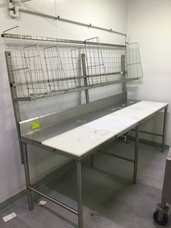 lot 347 image: Stainless SteelPrep Table