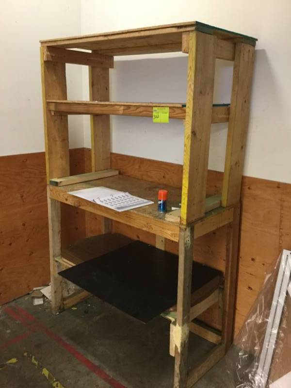 lot 382 image: Wood Shelf